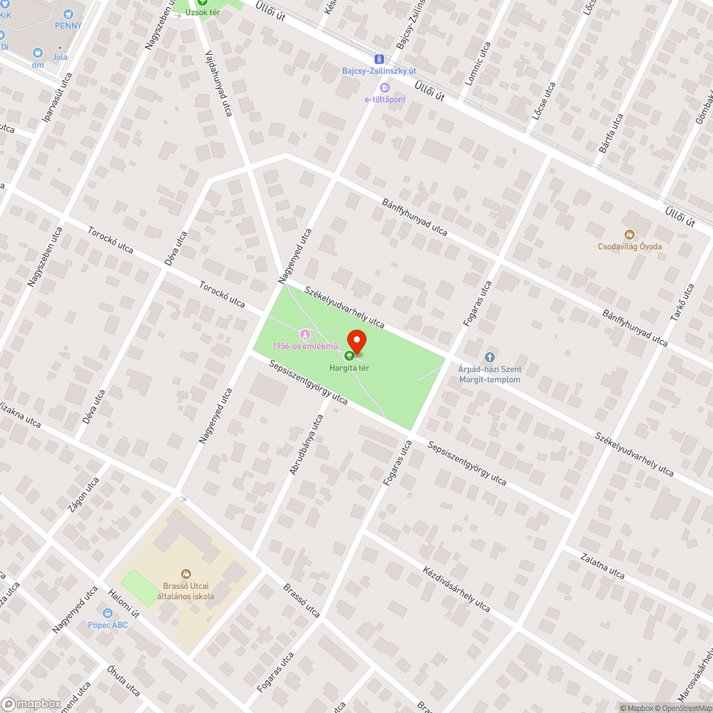 Üvegszilánkos a Hargita tér bejelentés helye