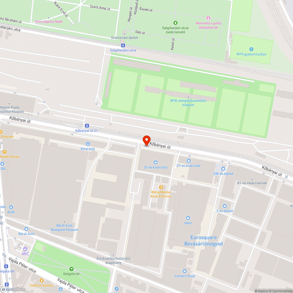 Az út szélére kidobott matrac bejelentés helye