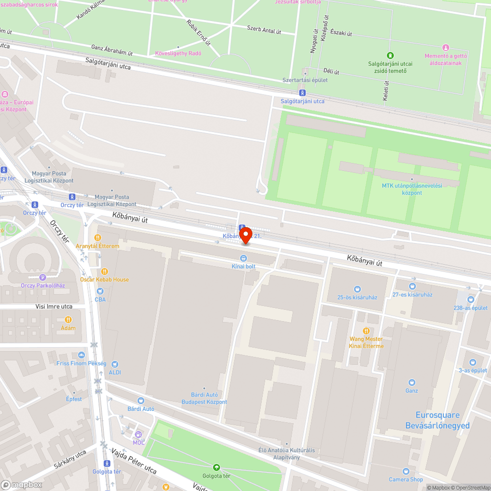 Egy balesetveszélyes aknafedél bejelentés helye