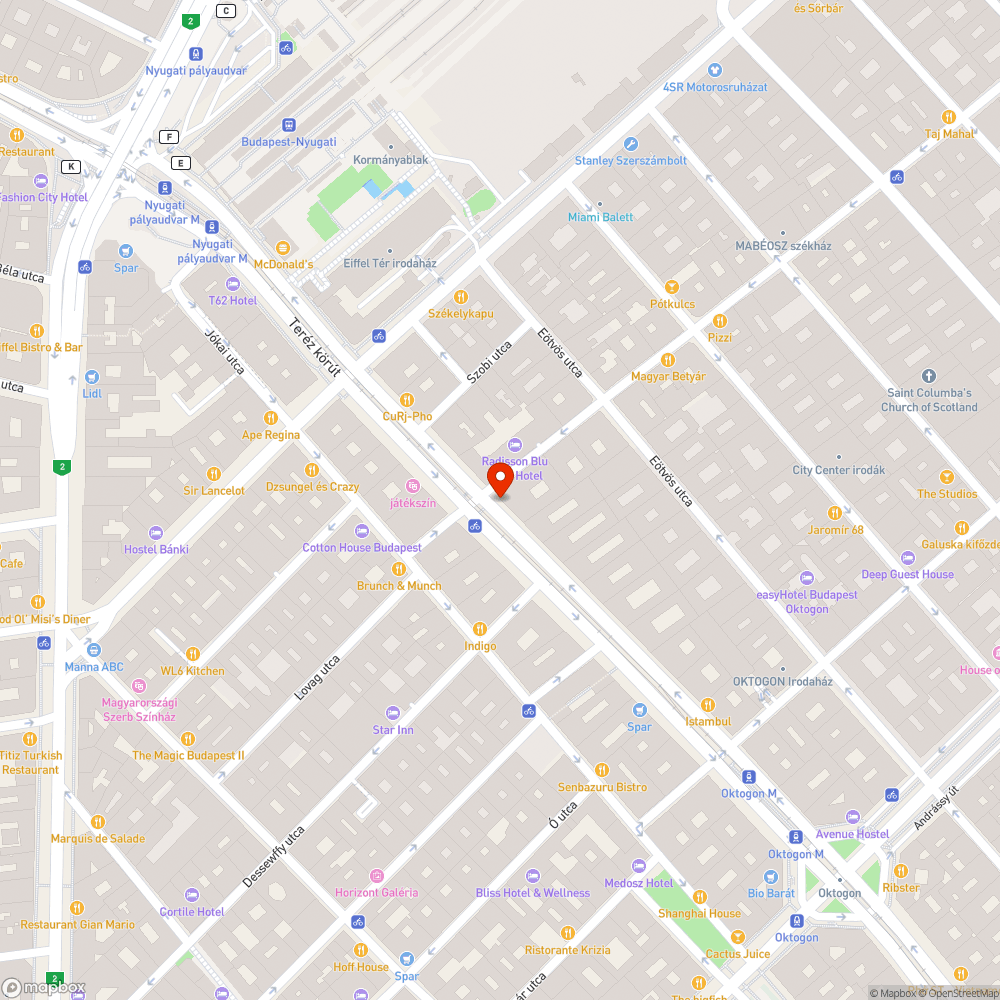 Kátyús útburkolat bejelentés helye