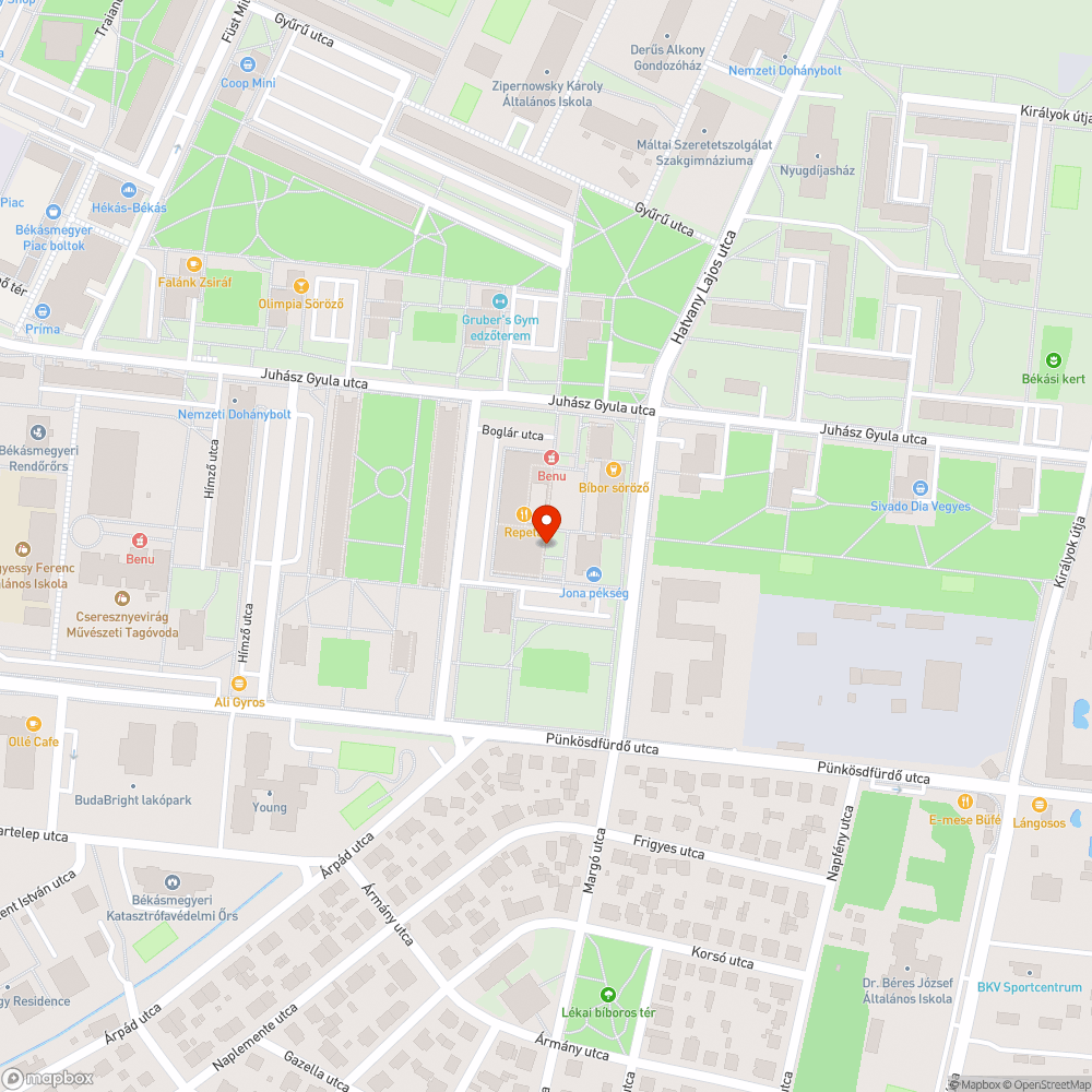 Lyukak bejelentés helye