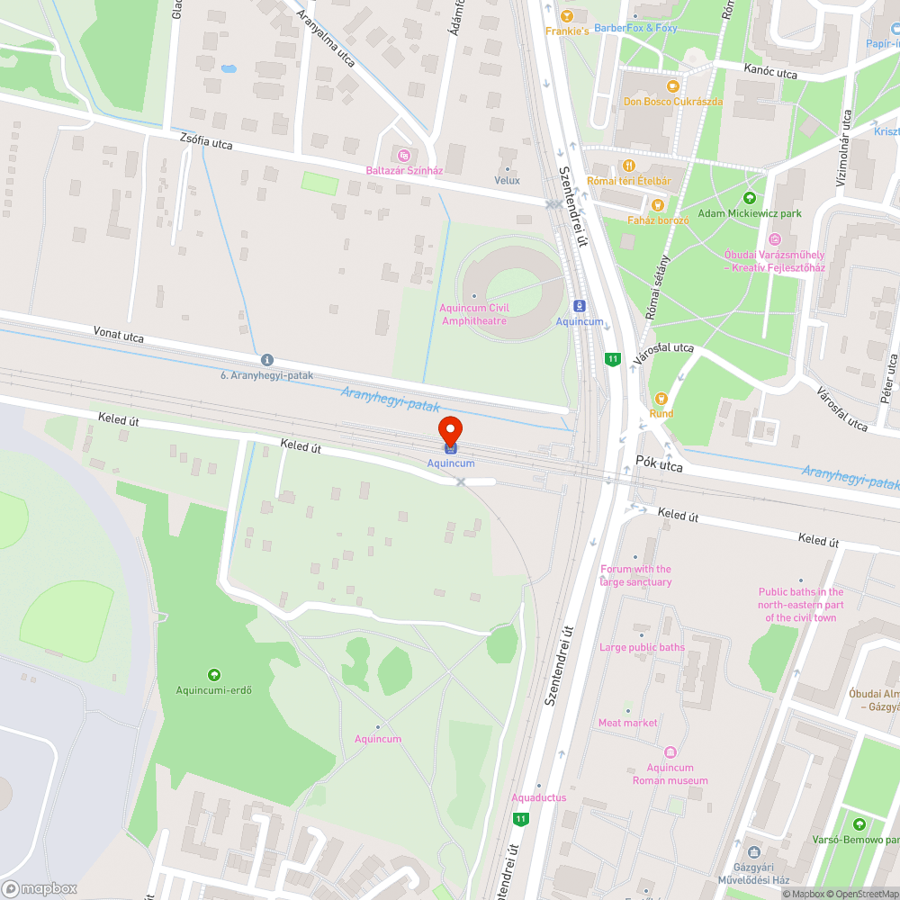 Törött pad bejelentés helye