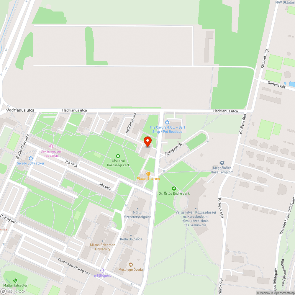 Hatvany Lajos utca 14 - neon, álmennyezet bejelentés helye