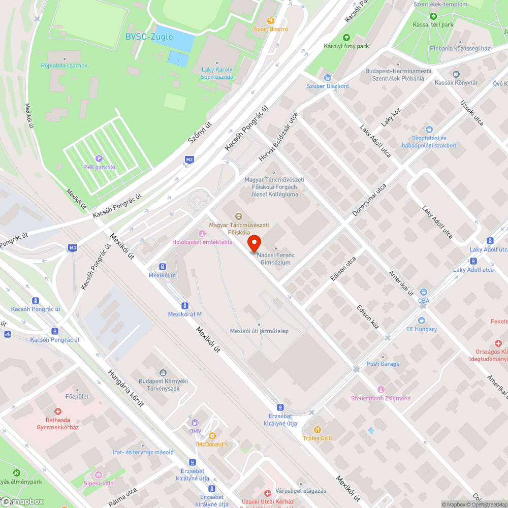 Elhagyott autó bejelentés helye