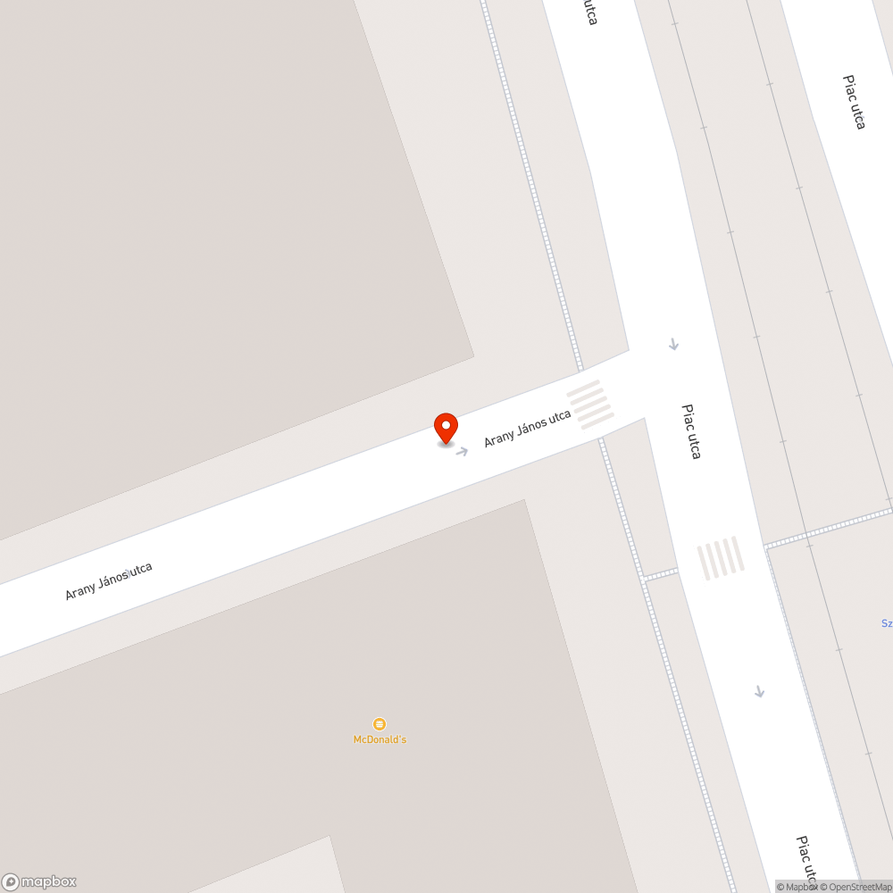 Arany János u. elején nem működik a közvilágítás bejelentés helye