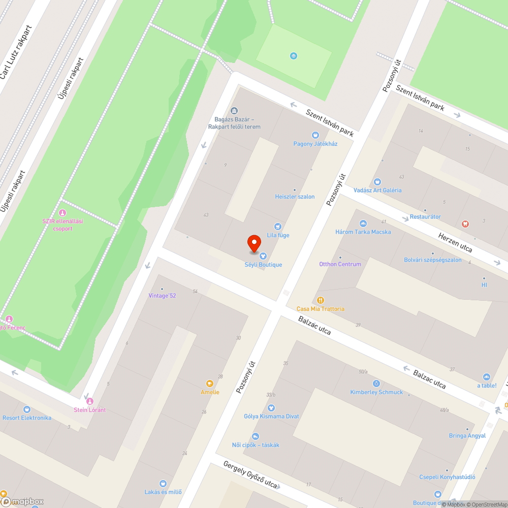 Tábla leesőben - Pozsonyi u. bejelentés helye