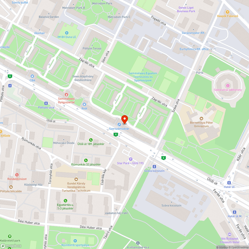 Otthagyott autógumi bejelentés helye