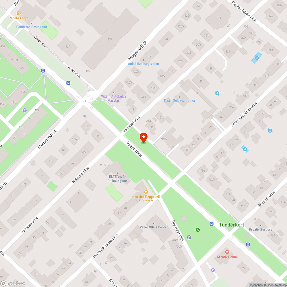 ELTE kollégium nevének kiírása hiányos, igénytelen bejelentés helye