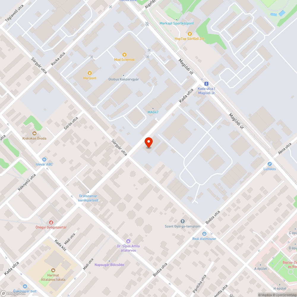 Út felőli oldalon süllyedő fedlap bejelentés helye