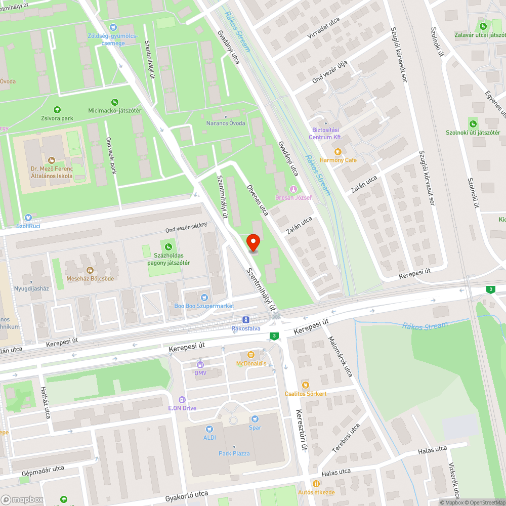 Megsérült lépcső bejelentés helye