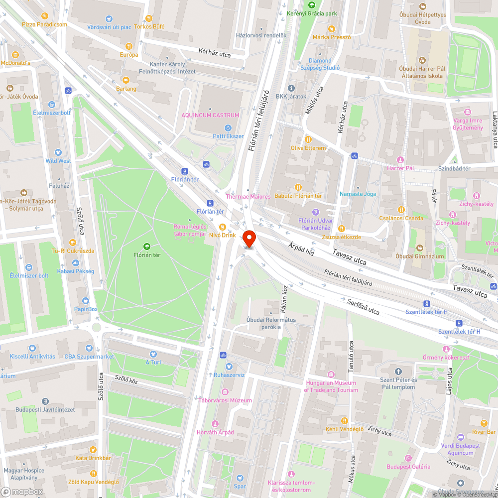 Utcai lámpa nem világít a Flórián téren bejelentés helye