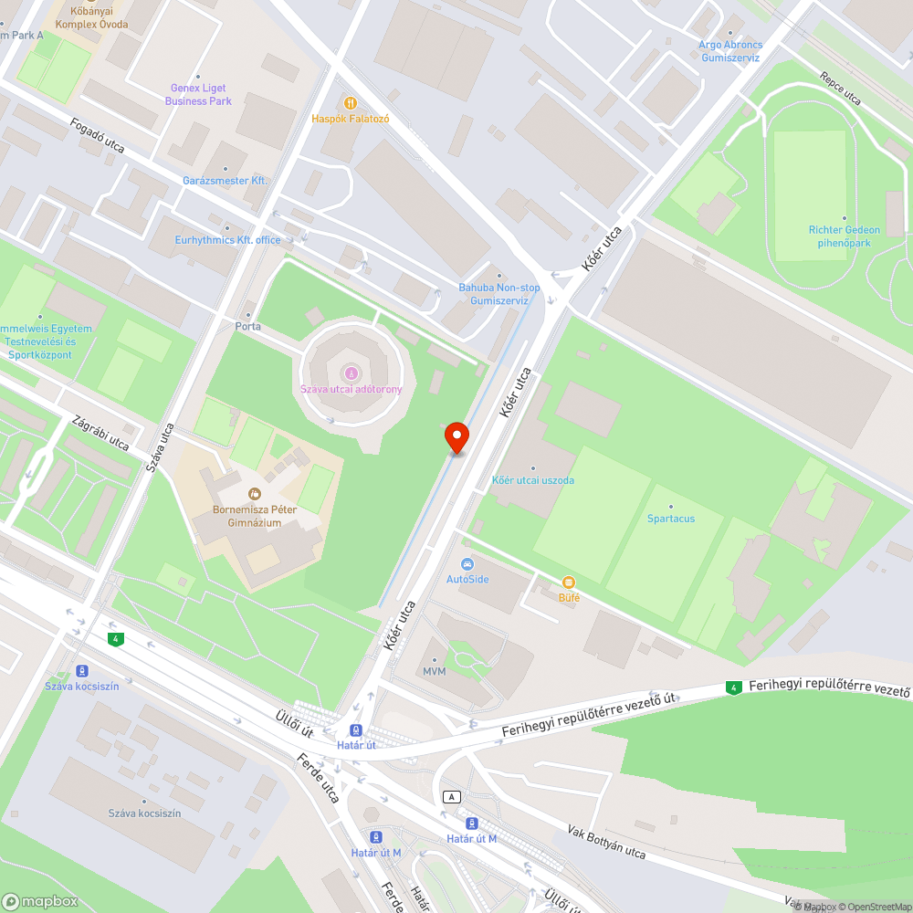 Kátyú a parkolóban bejelentés helye