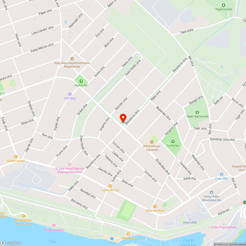 Rossz utcai lámpa bejelentés helye