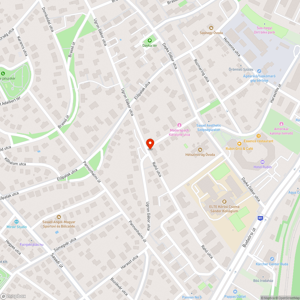 Mikromobilitási pont Sasadon bejelentés helye