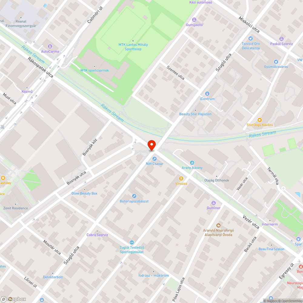 Járdahiány Szugló utcában bejelentés helye