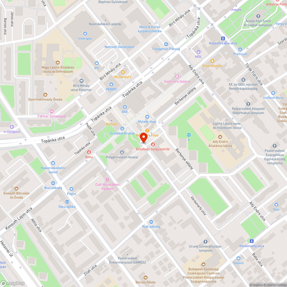 Megdőlt tábla bejelentés helye