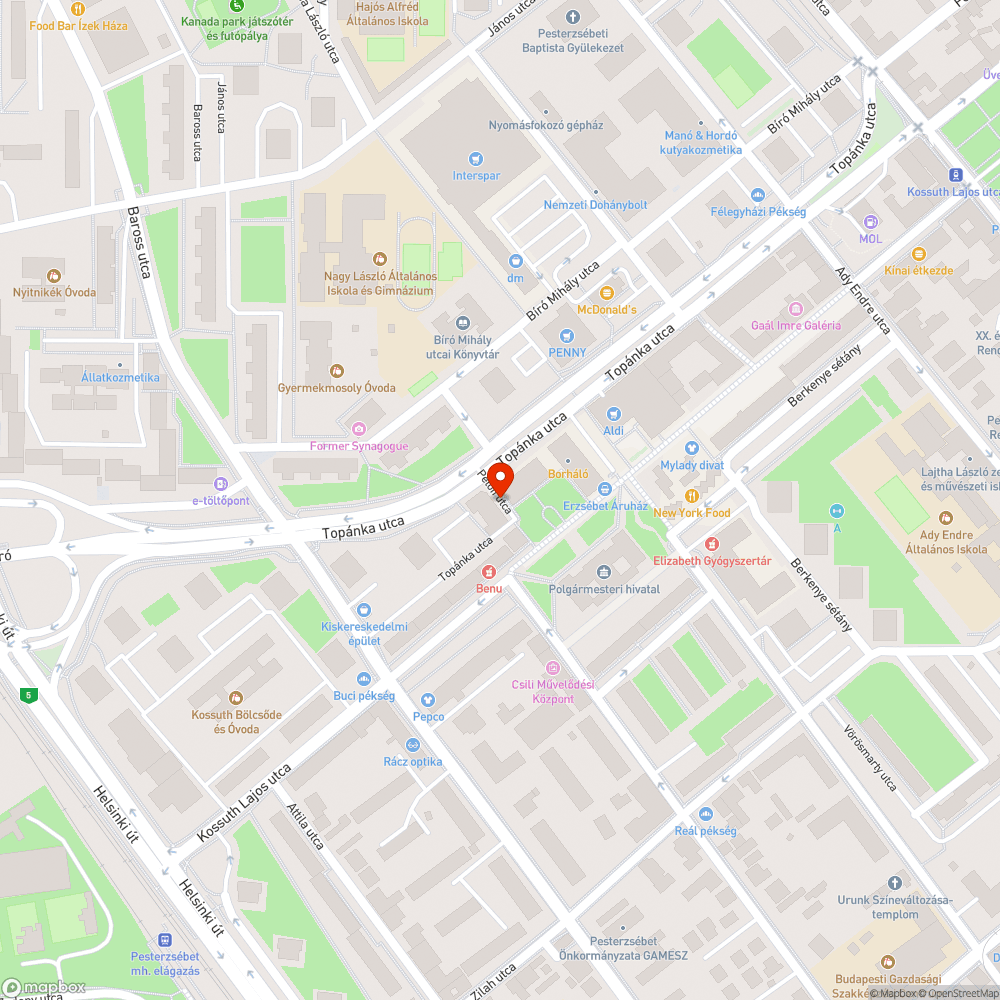 Megdőlt tábla bejelentés helye