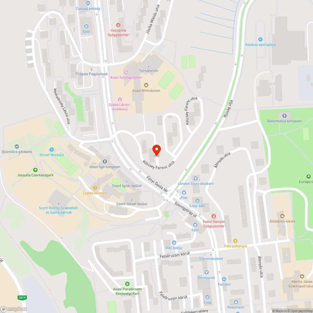 úthiba bejelentés helye