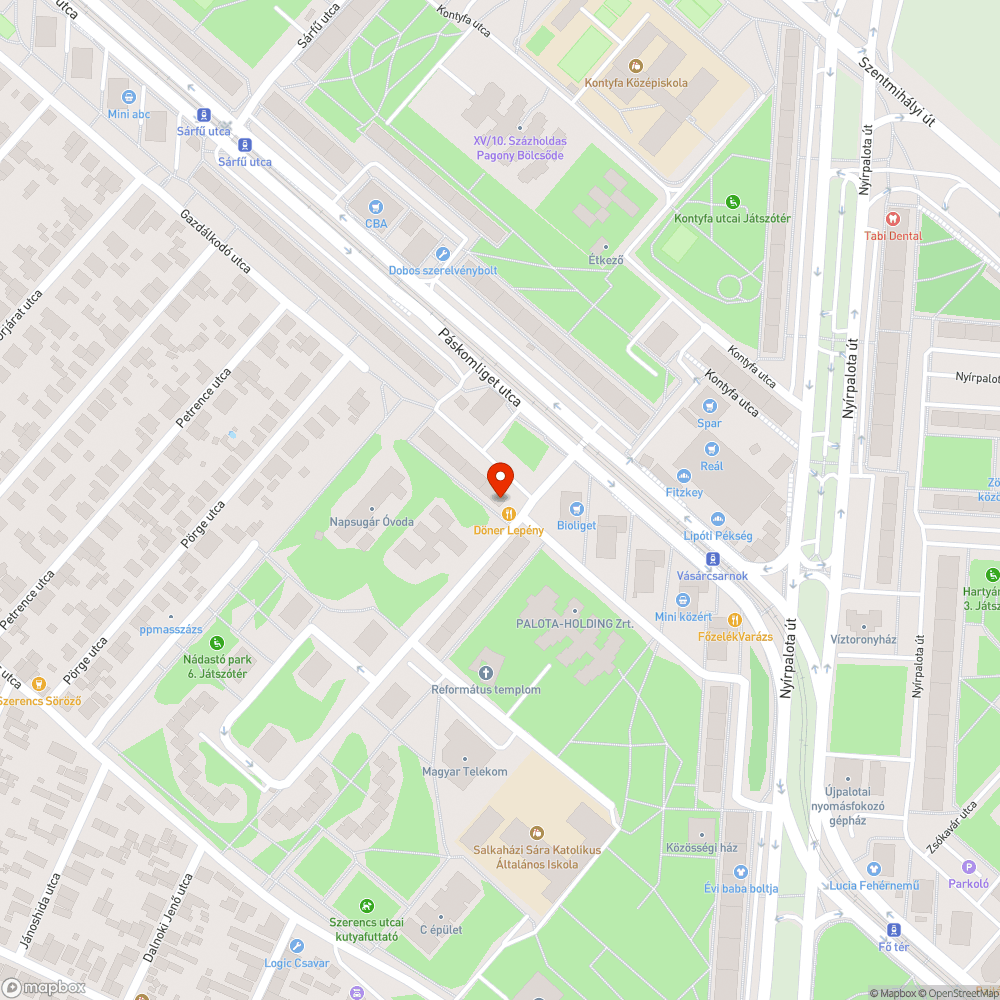 Autógumi bejelentés helye