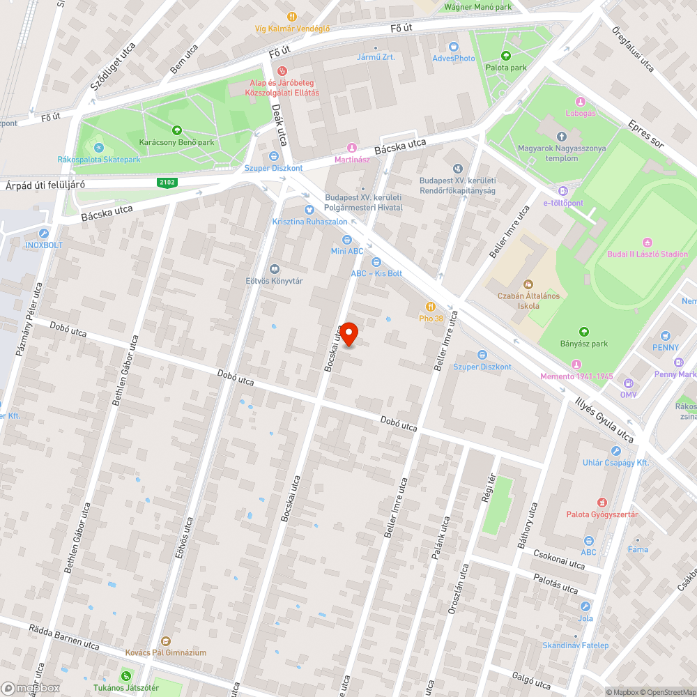 Hibásan elhelyezett sakktábla bejelentés helye