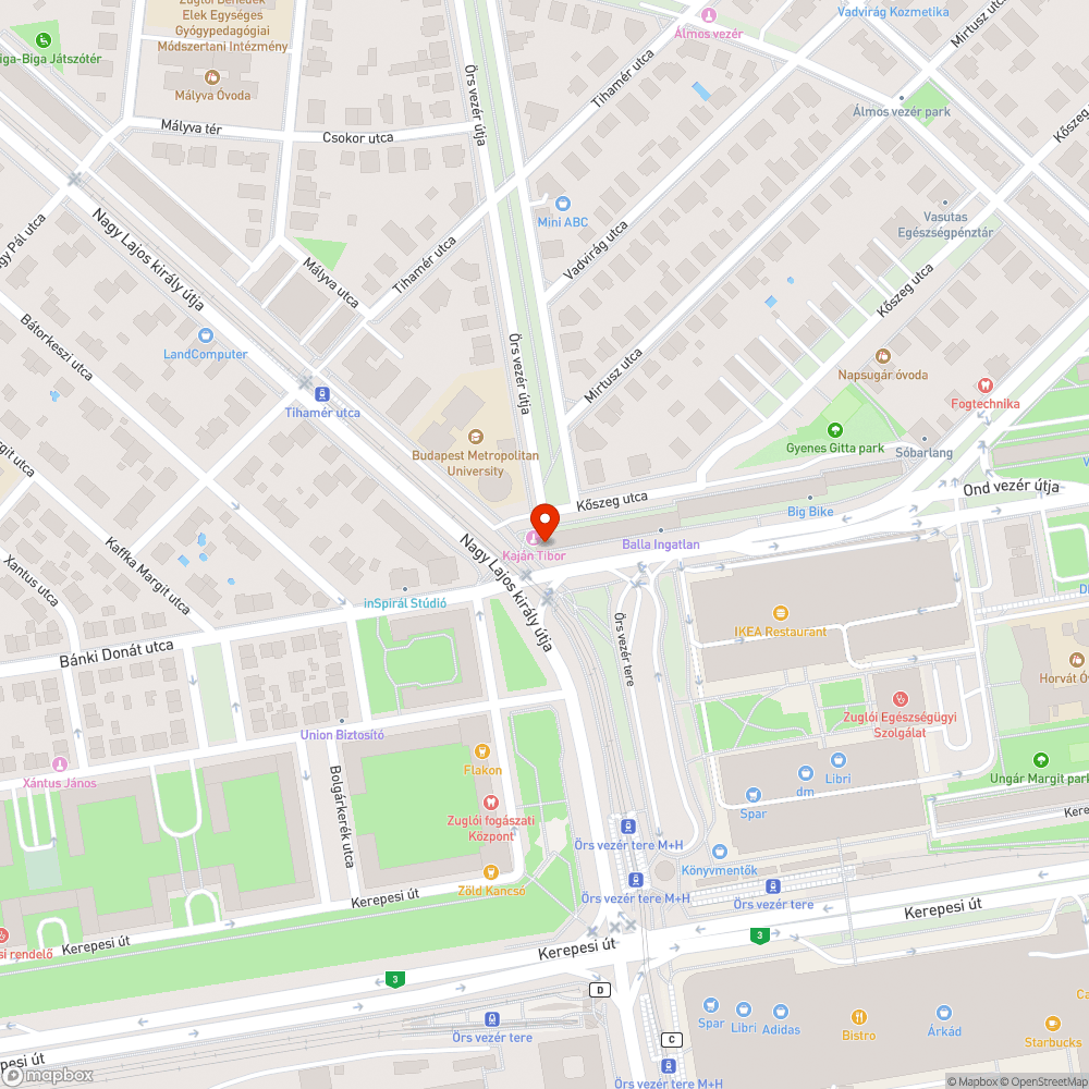 Felhalmozott zöldhulladék a kerület egyik legforgalmasabb csomópontjában bejelentés helye