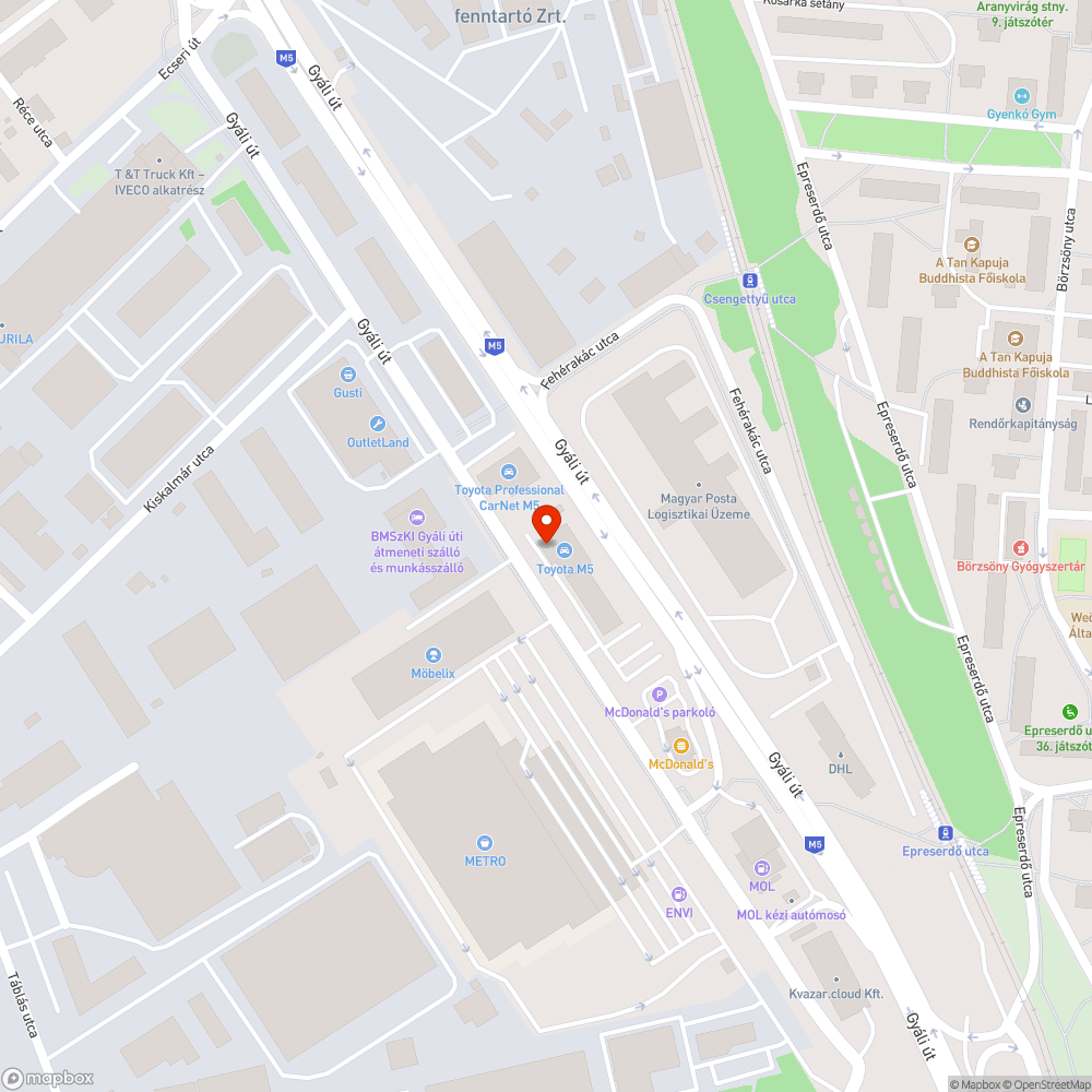 Gazos, szemetes gyalogátkelő bejelentés helye