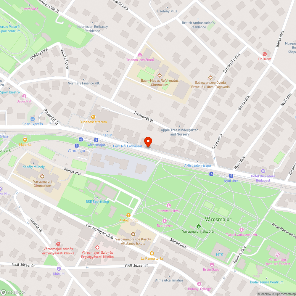 Kátyú a Szilágyi Erzsébet fasor 41 előtt bejelentés helye