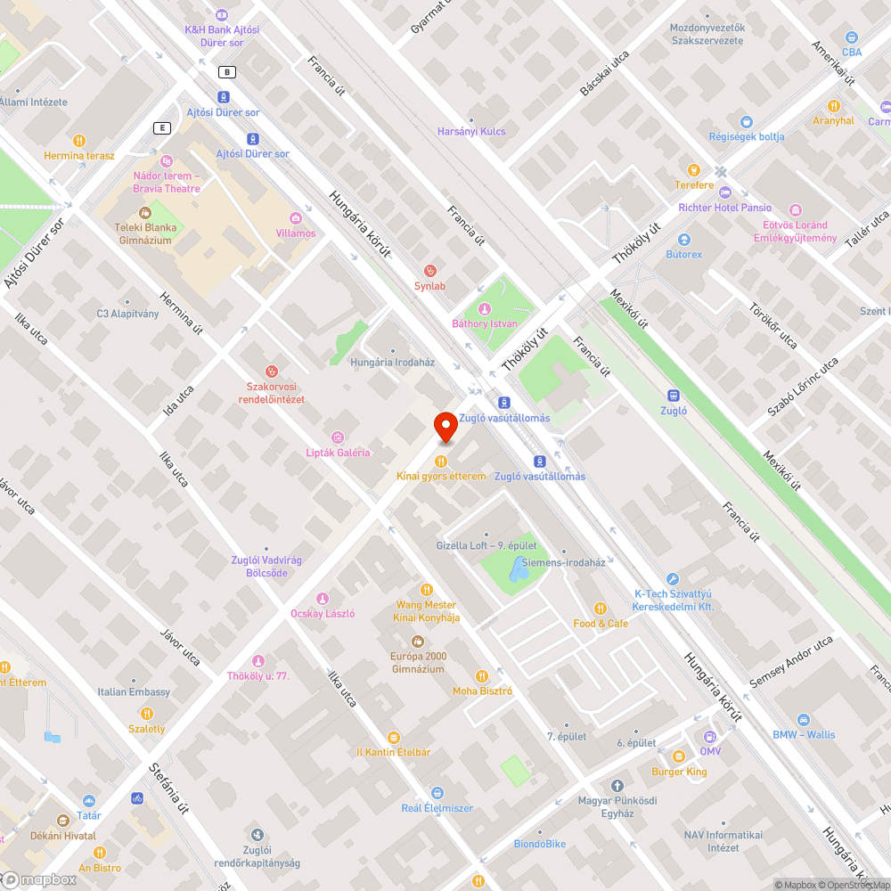 Nem működő lámpák Thököly bejelentés helye