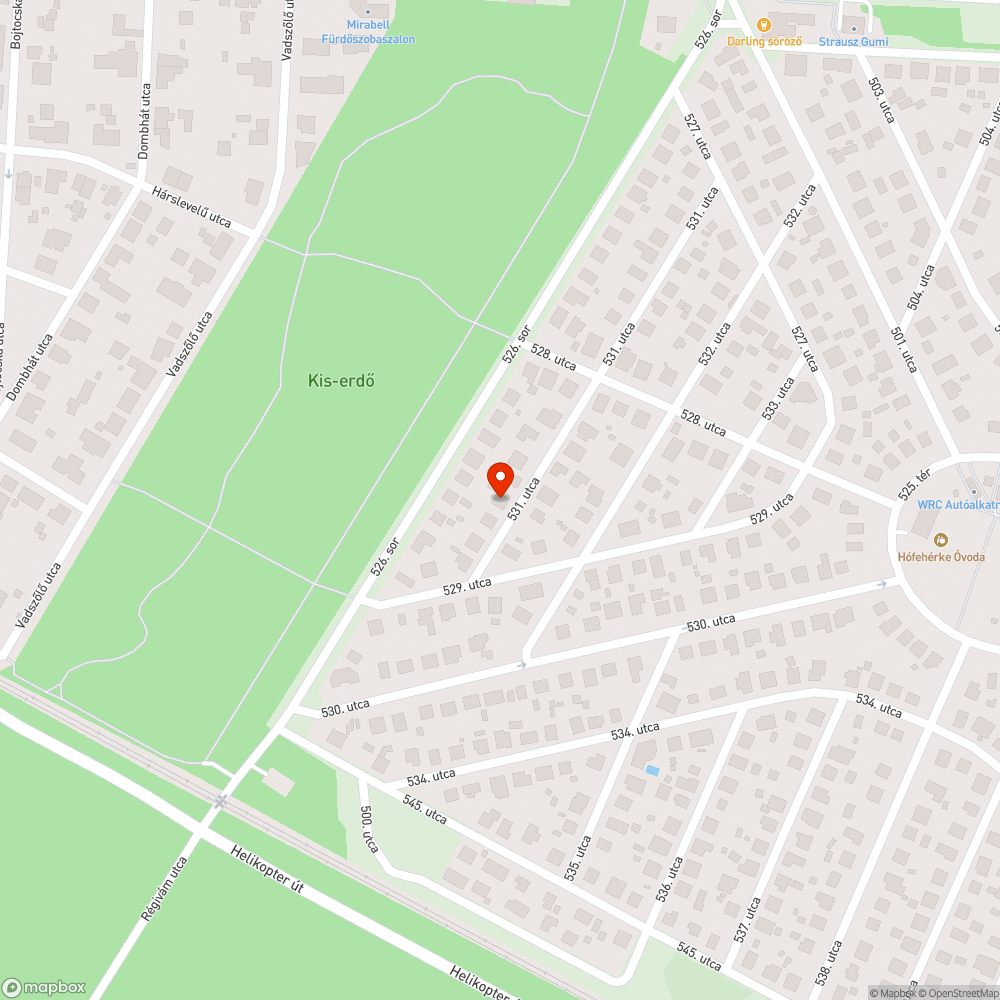 Lámpa bejelentés helye