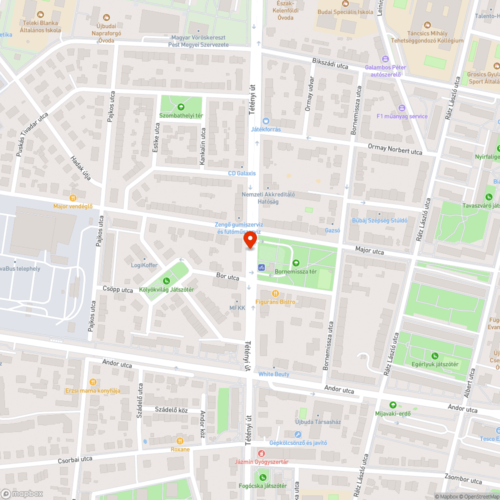 Kidöntött tábla bejelentés helye