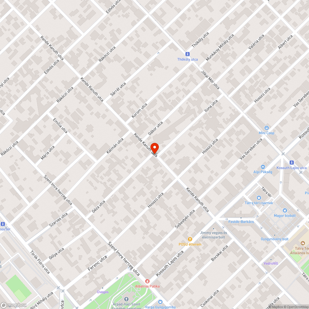 Kiégett lámpa bejelentés helye