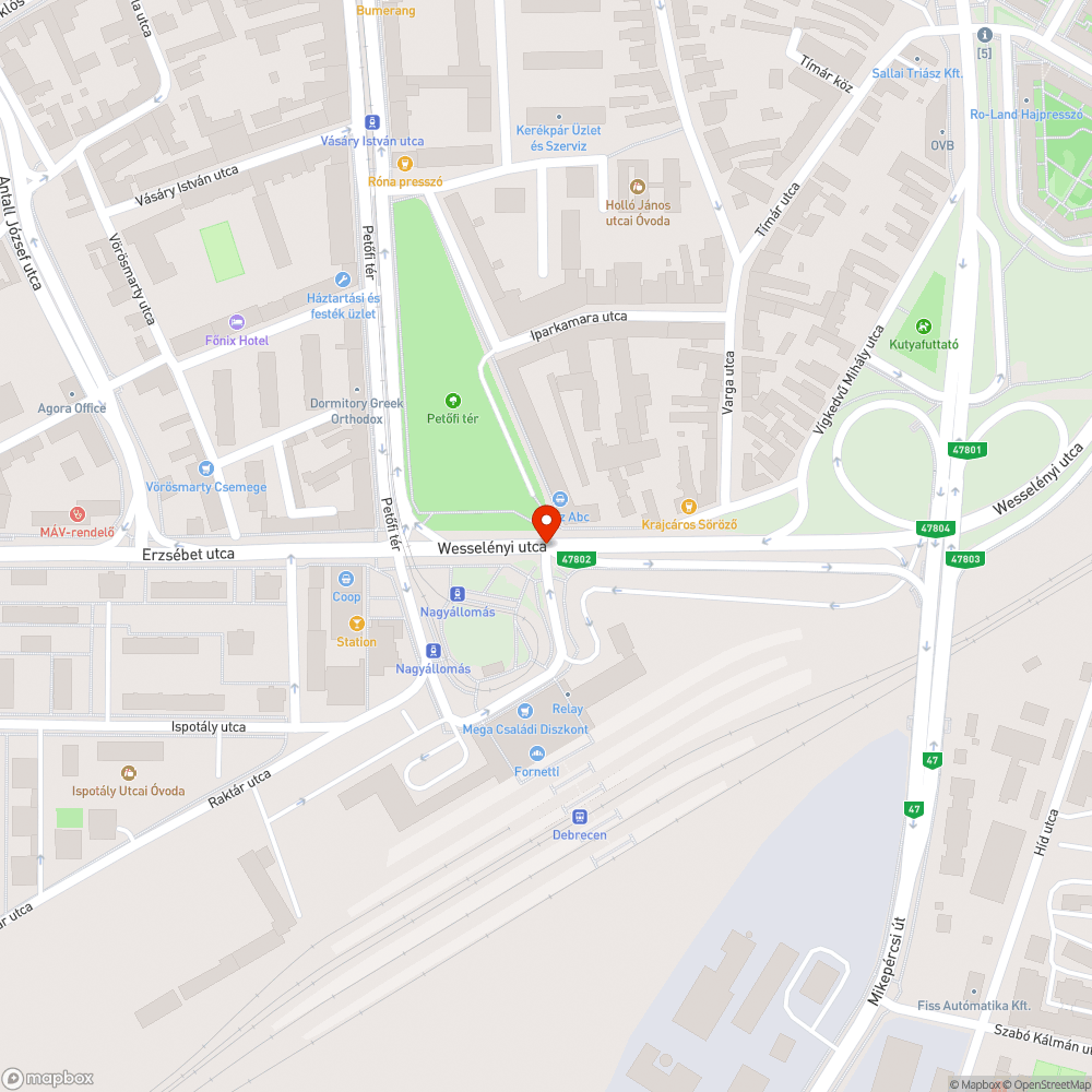 Hibás lámpaoszlopok bejelentés helye