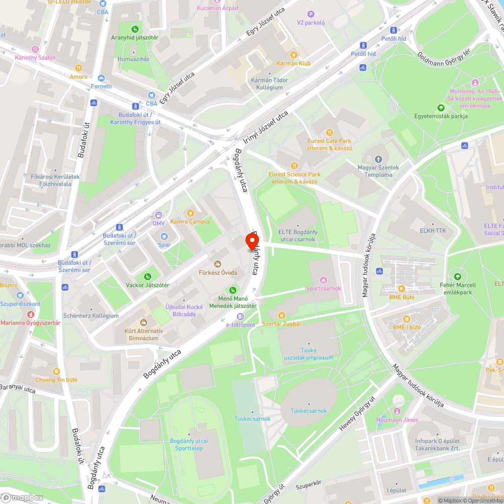 a Bogdánfy utcában az egyik nemrég ültetett fa kitámasztója összedőlt bejelentés helye