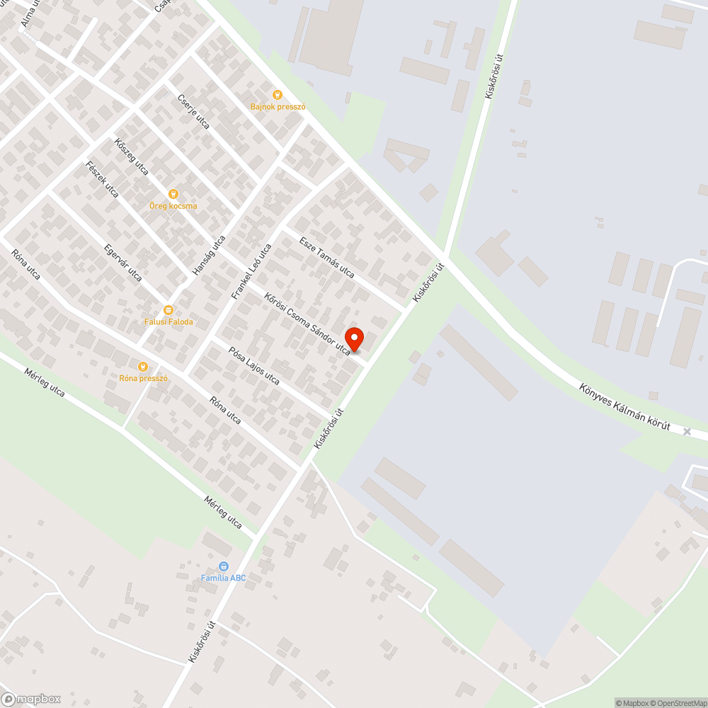 Rossz minőségű, kátyús, hullámos aszfalt a Kiskőrösi úton bejelentés helye