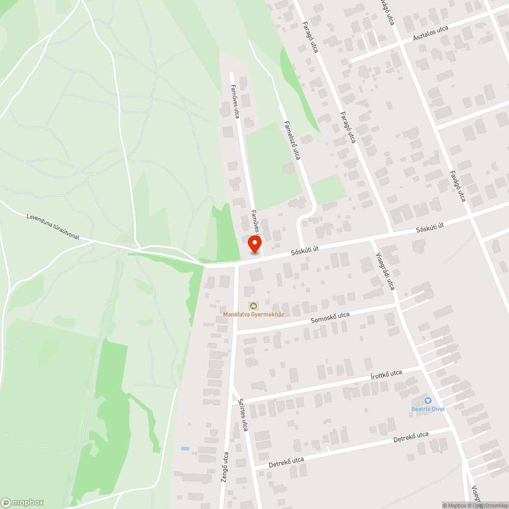 Beláthatatlan útkereszteződés, veszélyes kövek, járdahiány bejelentés helye