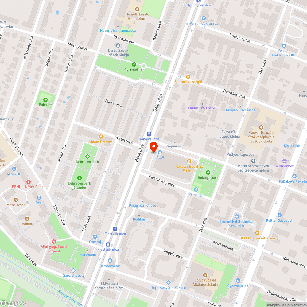 Kiszáradt tuja törzs bejelentés helye