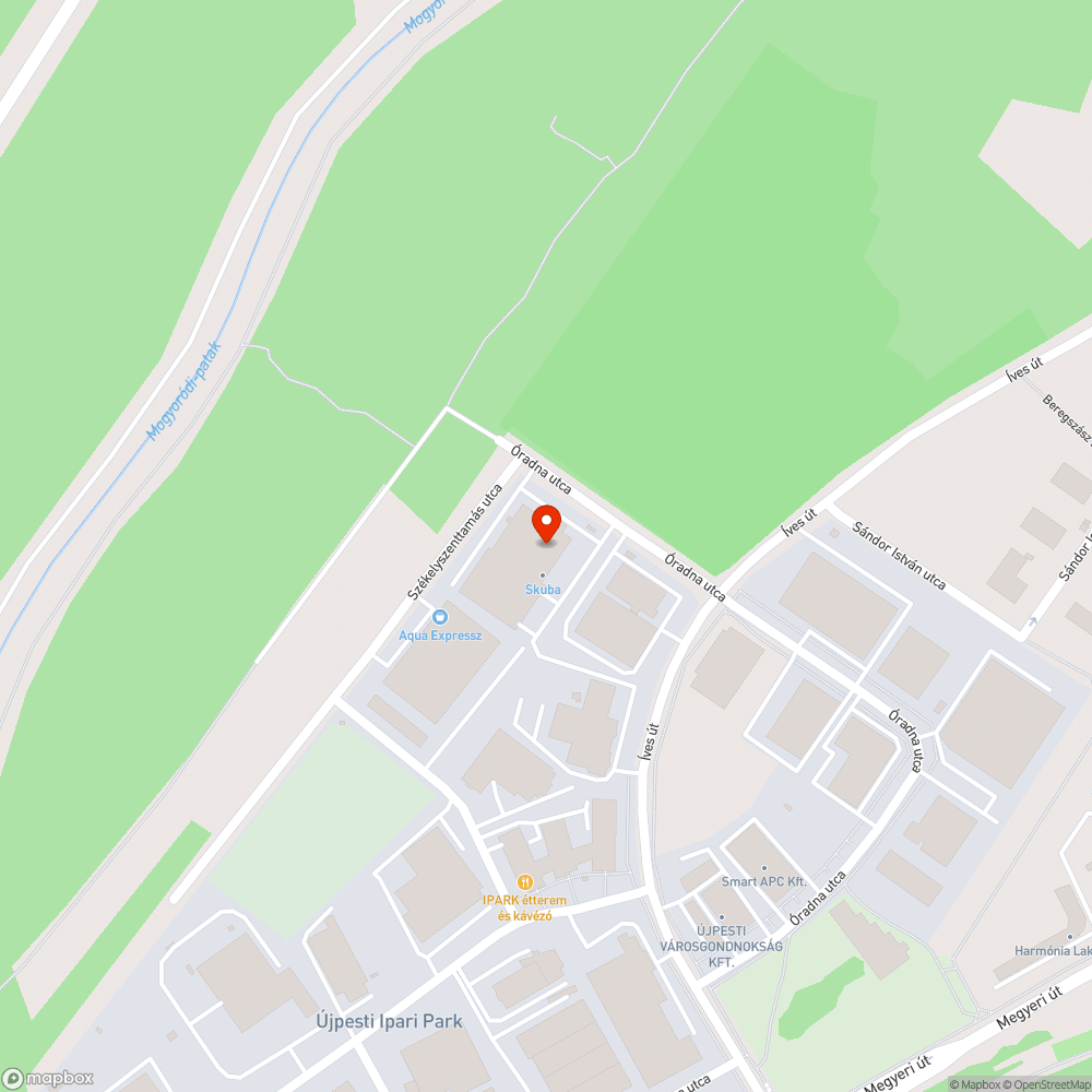 Elhagyott jármű bejelentés helye