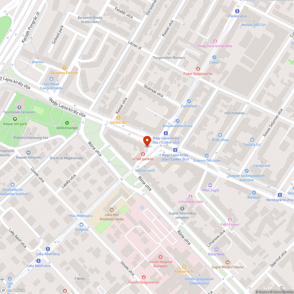 Eltorlaszolt gyalogátkelő bejelentés helye