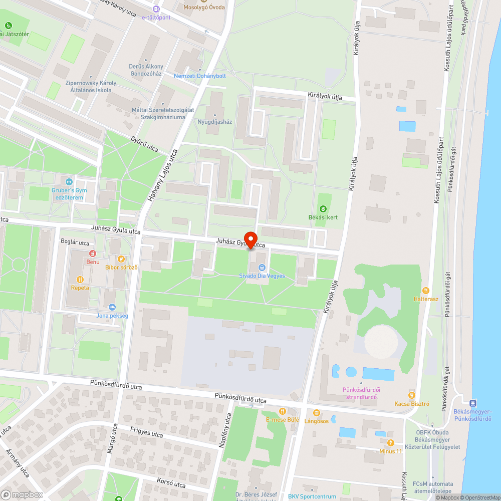 Kiégett lámpa bejelentés helye