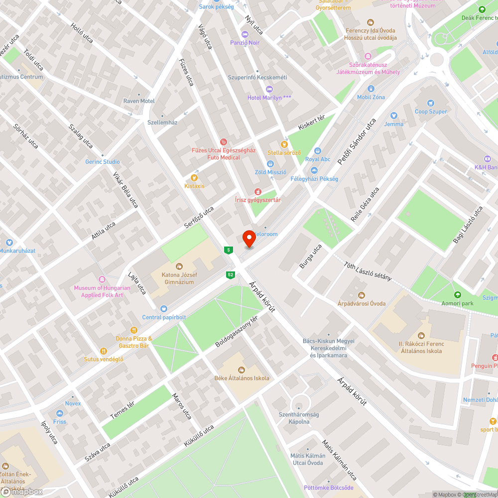 Jelzőlámpa optimalizálása a Petőfi Sándor utcán bejelentés helye