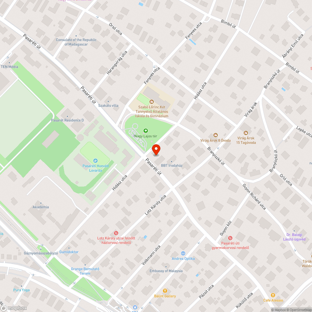 Az utca gépi takarítás hiánya. bejelentés helye