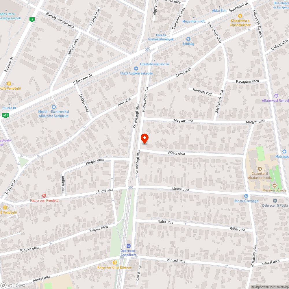 Aszfaltozás bejelentés helye