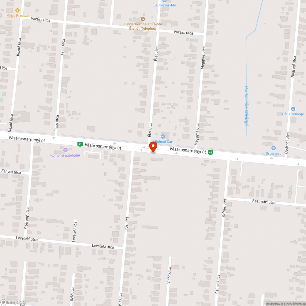 Elpusztult állat - Éles u. bejelentés helye