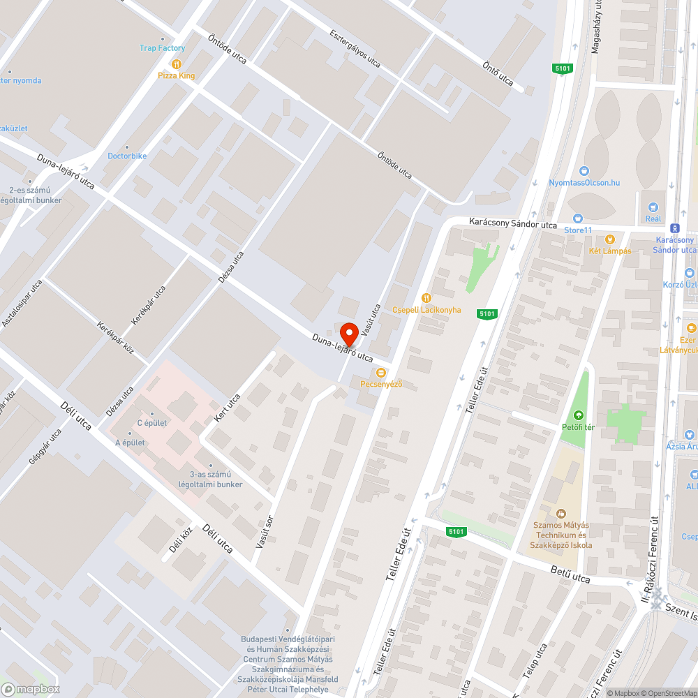 Eltűnt csatornafedél bejelentés helye