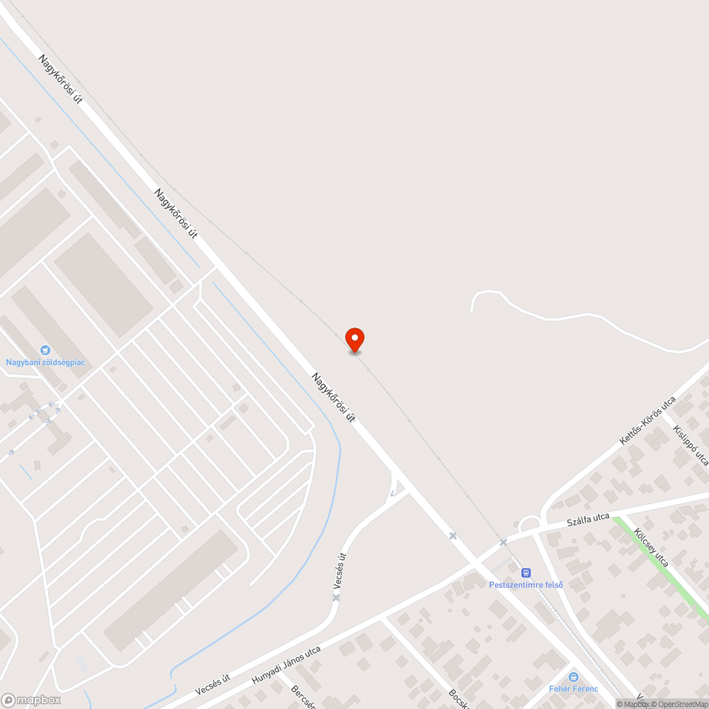 Nagykörösi út szemét a sín mellett bejelentés helye