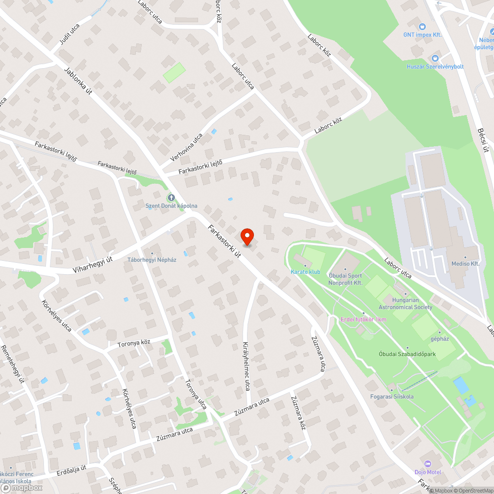 Tönkrement duplafedlap - Farkastorki u. bejelentés helye