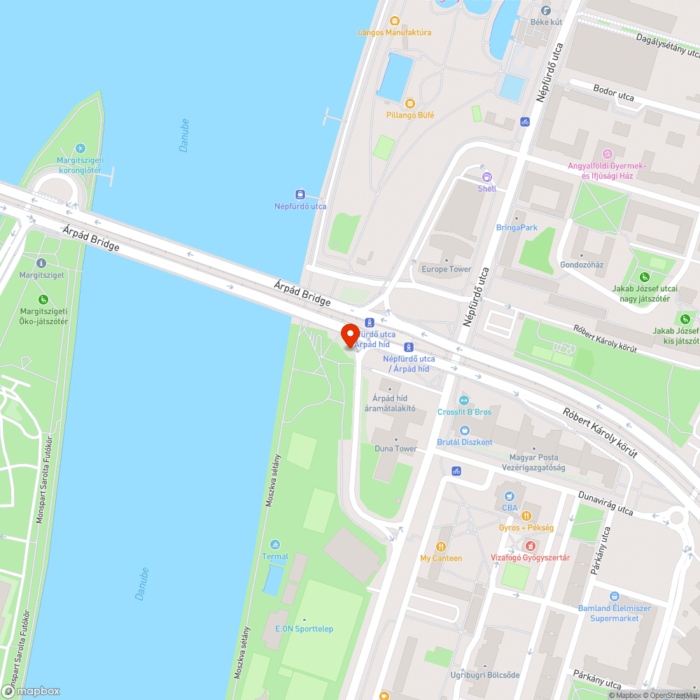 Elhagyott pilon talppal bejelentés helye