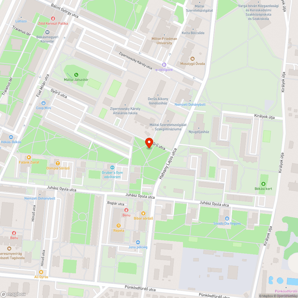 Tönkrement szemetes bejelentés helye