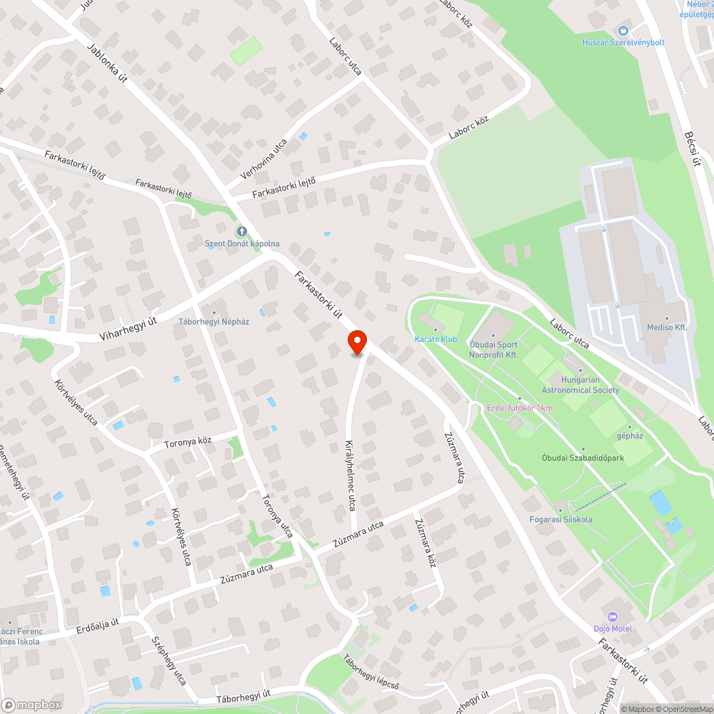 Szemét a Farkastorki 46 szemben a zöldben bejelentés helye