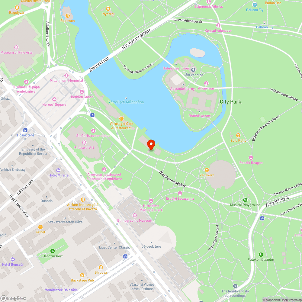 Graffiti bejelentés helye